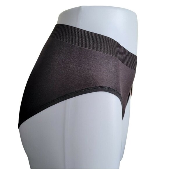 Vintage Barely There Panties Hi Cut Flawless Fit Ultrasleek 2913 Black M/6 NWT - Picture 2 of 9